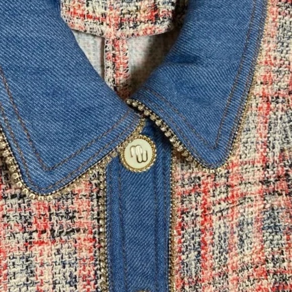 Maje Long Sleeve Tweed Dress - Picture 3 of 3